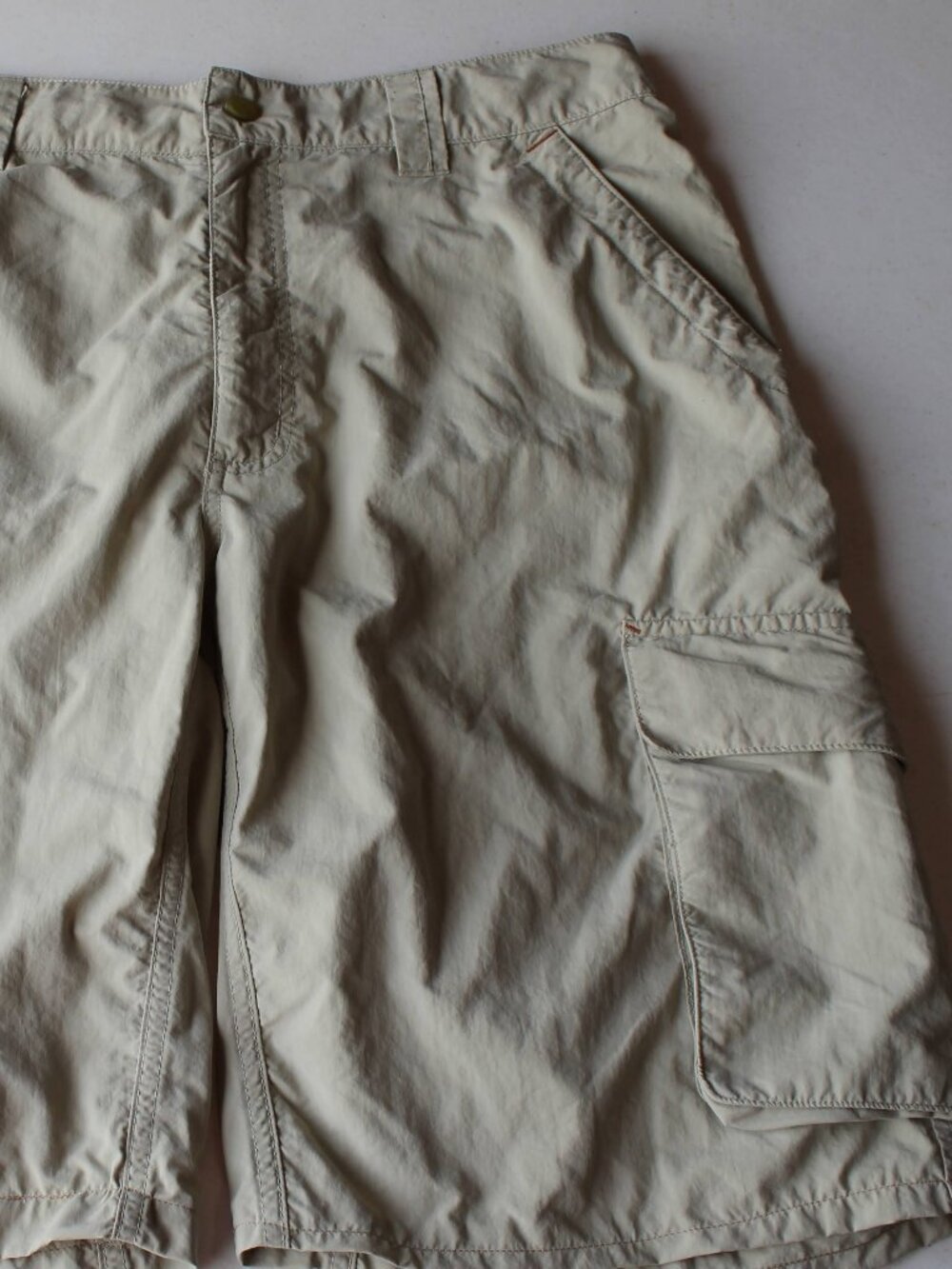 Outdoor Research Men 34 Cargo Shorts Tan Khaki Nylon Hiking Trail Outdoor 10"